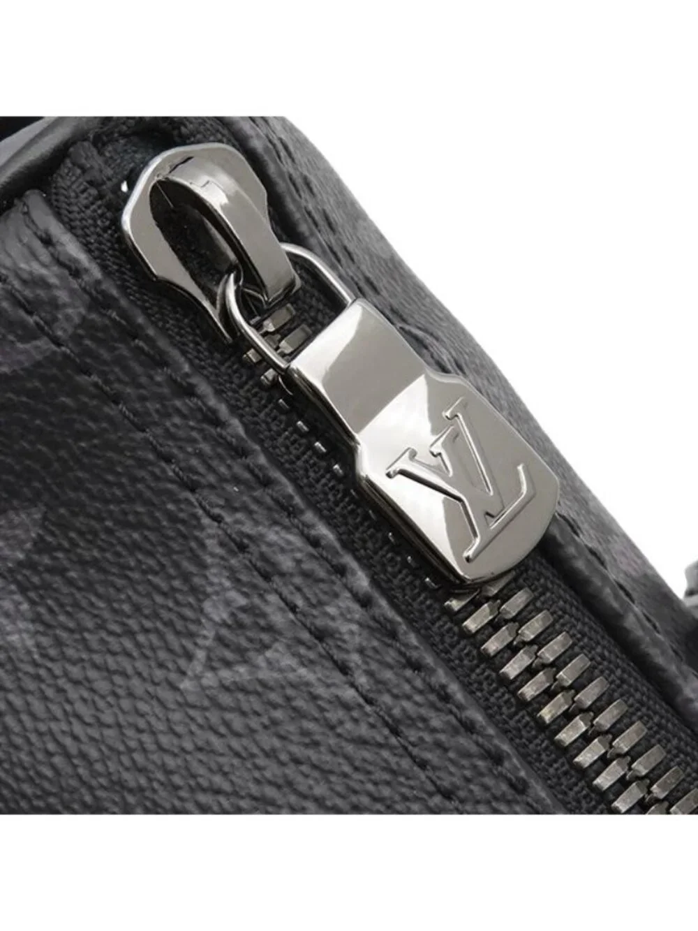 Louis Vuitton 2-Way Bag Keepall Bandouliere 25 Leather Monogram Eclipse Reverse